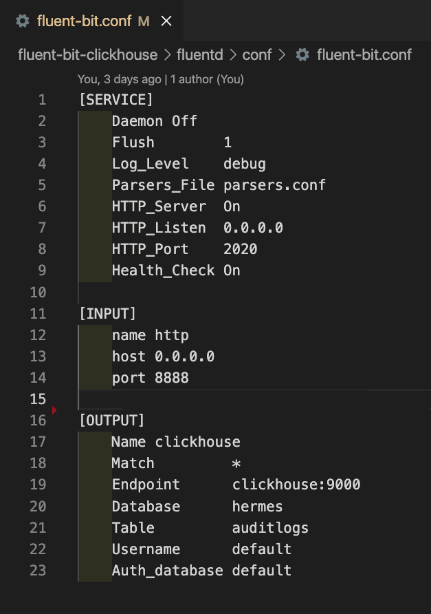 Fluent-bit Configuration